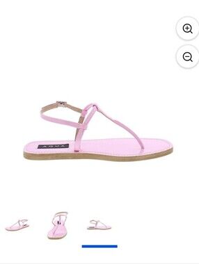 Aqua AQ-Zen Pink Patent Slingback Sandal